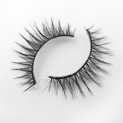 China Wholesale Dramatic Private Label 12-23mm Natural Soft Fake Mink Eyelashes From Eyelash Manufacturer for sale