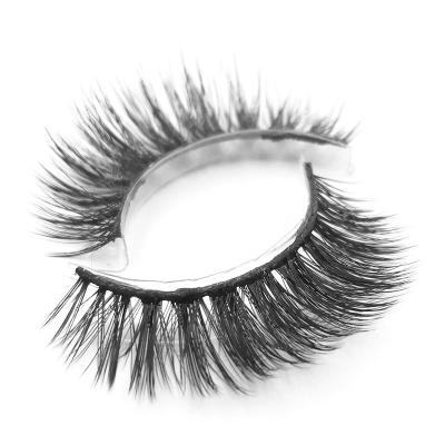 China New 2022 Soft Synthetic Eyelash 11-18mm Luxury Natural False Mink Eyelashes For Sale for sale