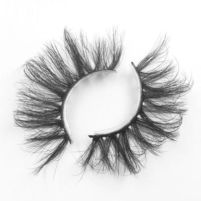 China Natural Soft Black 6D 25mm Top Quality Natural Soft Black Eyelash Superb False Mink False Eyelashes 25mm Handmade for sale