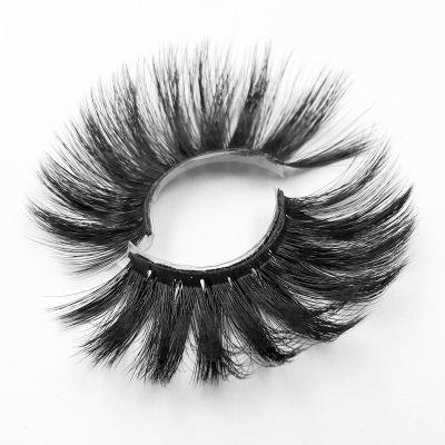 China Natural Soft Fluffy Dramatic False Mink Eyelashes With Private Logo of 5D 25mm Eyelash Factory Price for sale