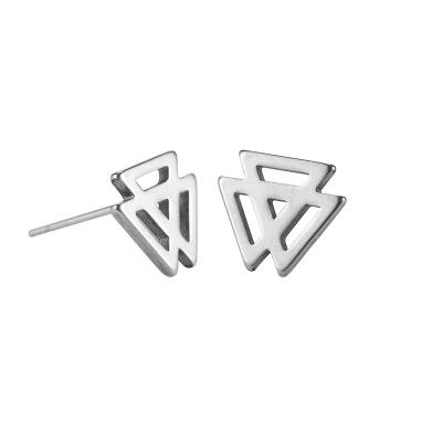 China Wholesale Hiphop Stainless Steel Women Jewelry High End Waterproof Hypoallergenic Stud Earrings for sale