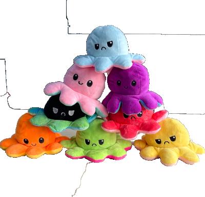 China 2021 Cute Fun Octopus Plush Toy Flip Octopus Doll Reversible Plush Stuffed Animals Toys Octopus 20cm for sale