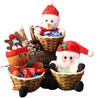 China Decoration Baskets For Home Decor Christmas Gift Candy Basket With Gifts Christmas Candy Decorations for sale