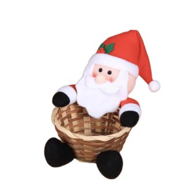 China Empty Candy Cane Basket Christmas Decorations Baskets Christmas Gift Baskets Decoration For Gifts Christmas for sale