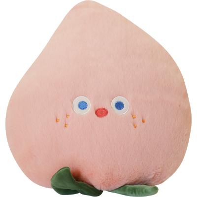 China Lovely Gift Stuffed Fruit Pear Fruit Shape Soft Orange Eggplant Tile Vegetable Plush Rests Peach Plush Toy for sale