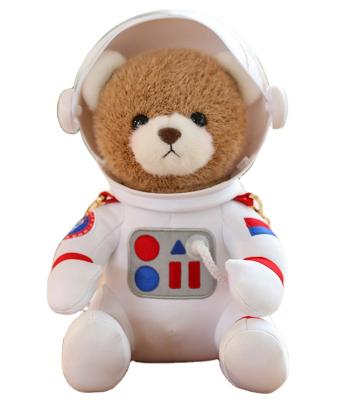 China High Quality Wholesale Custom Plush Christmas Plush Astronaut Teddy Bear Doll With Pocket Astronaut Toy Soft Stuffed Bears for sale