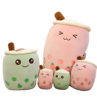 China Cute plush boba ice cream bubble teacup milk teacup plush toy pillow boba plushie for sale