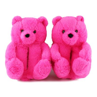 China Fasion Teddy Bear Kids Slipper Suitable For 5-10 Years Kids Home Bedroom Fur Slipper For Boy And Girl for sale