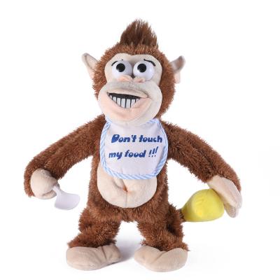 China Crying and Laughing Electric Banana and Orangutan Dolls Play Pranks on Plush Toys for sale