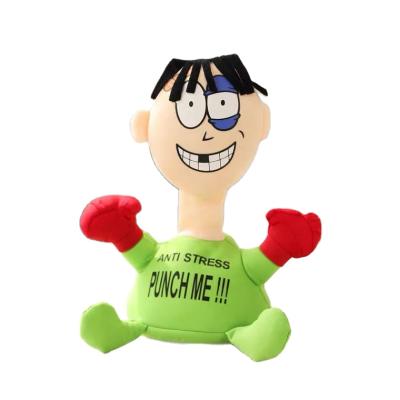 China Electric Plush Punch Me Promotional Stuffed Toy Anti Strain Anti Screaming Sound Doll Toys To Punch Me Toys for sale