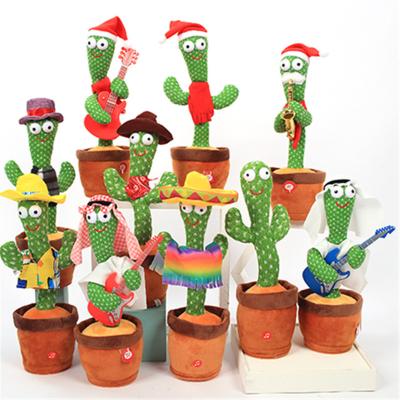 China Wholesale Music/Glow/Recording Dancing Cactus Bailarin Plush Toy Dancing Cactus Talking Musical Toy for sale