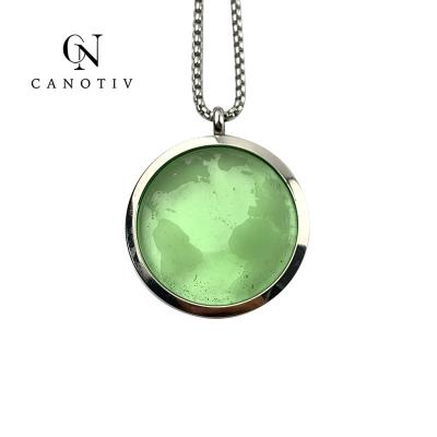 China New Design Fashion Stainless Steel Chi Chain Bio Energy Quantum Scalar Pendant Glass Necklace Negative Ion for sale