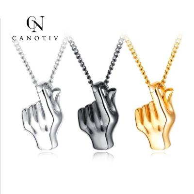 China Fashion Wholesale Stainless Steel Charms V Shaped Mens Necklace Pendants Chain Men's Accessory For Sale for sale