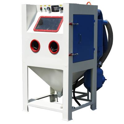 China Plant pressure sand blasting cabinet with pot for sale