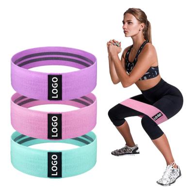 China Gym fitness Custom printed logo Yoga Stretch Band Latex exercise mini loop band resistance band sets for sale