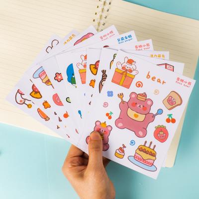 China Custom Kiss Cut Sticker Sheets Gift Box Stickers Kids Matte Adhesive Vinyl Waterproof Vinyl Label for sale