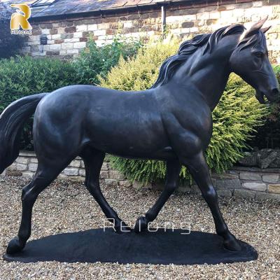 China Europe Large Size Outdoor Garden Decor Horse Decor Statue Bronze Sculpture For Sale for sale