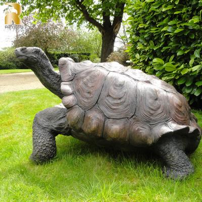 China Europe New Design Outdoor Garden Large Size Bronze Turtle Sculpture for sale