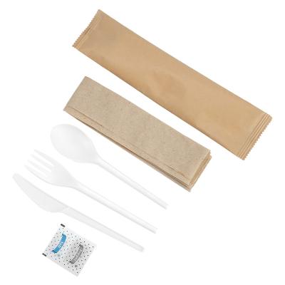 China CPLA BPI OK Compost Quanhua Factory Natura Cutlery Kit Biodegradable Forks Spoons And Cutlery Knives Cutlery for sale