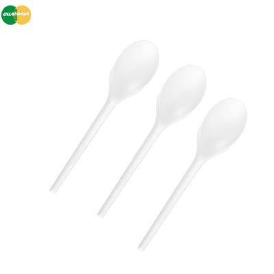 China Suyuan Disposable 100% Food Grade CPLA Biodegradable Spoon Disposable Cutlery for sale