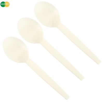 China Custom Logo Nature Biodegradable Spoon Disposable Spoons and Fork Disposable Cutlery for sale