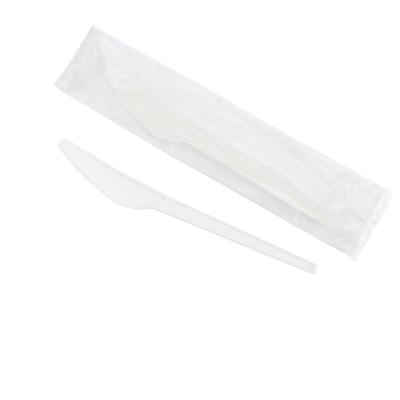 China CPLA Eco Friendly White Lightweight Disposable Cutlery Biodegradable Knife for sale