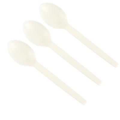 China OEM ODM High Quality Disposable Plastic Soup Spoon PLA and Cornstarch Cutlery for sale