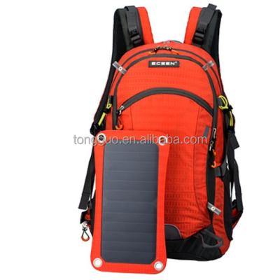 China Canvas Solar Backpack hot selling waterproof  laptop solar backpack usb rechargeable  charger energy smartmen sport women's backpacks for sale