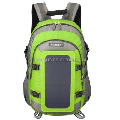 China Canvas Solar Backpack hot selling waterproof  laptop solar backpack usb rechargeable  charger energy smartmen sport women's backpacks for sale