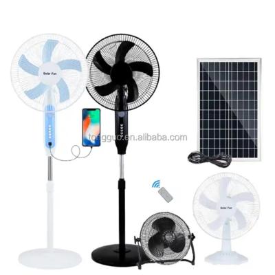 China 18650 Lithium battery 12000mah Solar Fan with solar panel solar powered fan electric fairy rechargeable rechargeable ceiling outdoor for sale