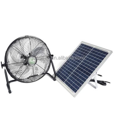 China 18650 Lithium battery 12000mah Solar Fan with solar panel solar powered fan electric fairy rechargeable rechargeable ceiling outdoor windshield sunshade for sale