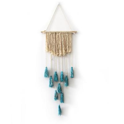 China Handwoven Bohemian Hanging Decoration Beautiful Decoraion Nordic Decorative Tassel Tapestry Macrame Wall Art Pendant For Bedroom Ceremony Living Room for sale