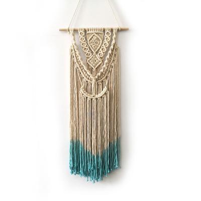 China Long Large Handmade Woven Decoraion Bohemian Tapestry Wall Hanging Macrame Wall Decor Pendant For Bedroom Living Dorm Room Apartment for sale