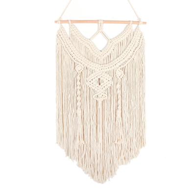 China Beautiful Warm Decoraion Ins Macrame Hand - Woven Nordic Art Wall Hanging Tapestry Bohemian Style Wall Decoration Tassel Pendant For Aisle Bedroom for sale