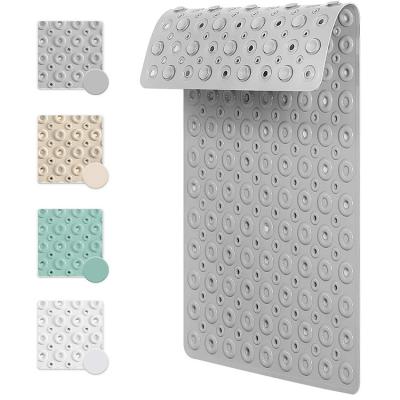 China Amazon Hot Sale Viable Non-slip And Phthalate Free Latex Machine Washable Bathtub Shower Mat With Suction Cups for sale