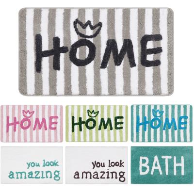 China Sustainable Home Decoration Shaggy High Absorbent Soft Flocking Modern Luxury Carpets Area Rug Floor Mat Carpets For Bathroom Bedroom for sale