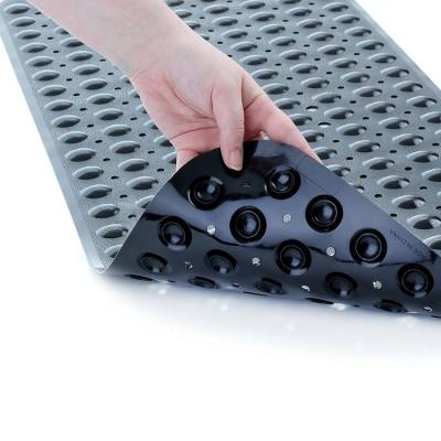 China Amazon 100X40CM PVC Suction Cups Suction Cups And Drain Holes Hot Selling Extra Long Non-Slip Non-Slip Mats for sale