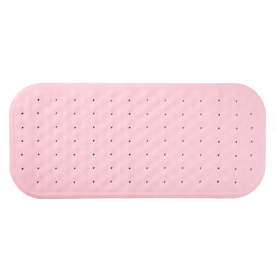 China Sustainable Hundreds Suction Cups Extra Long Soft And Comfortable Tub Textured Rubber Bath Mat For Tub Wedges Bathroom Mat for sale