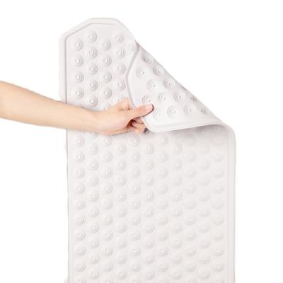 China Sustainable Natural Rubber No Suction Cup Anti-Slip Machine Washable Anti-Bacterial Shower Tub Mat Or Tub Stalls for sale