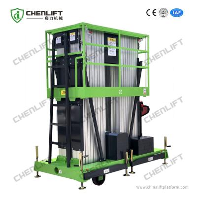 China elevación vertical de aluminio 200Kg de la plataforma de trabajo aéreo de la plataforma de la elevación hidráulica del 16m en venta