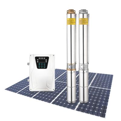 China Family Homes 400w Submersible Pump 48v Solar Powered DC Water Pump Solar Powered Water Pump System For Agriculture for sale