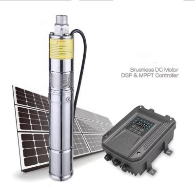 China Agricultural Solar Drinking Water Treatment 2021 Submersible Deep Well Waterl Home Pump for sale