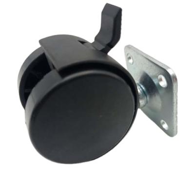 China High Quality Traditional Chinese 40mm Small Nylon Medical Caster Wheel With Brake for sale