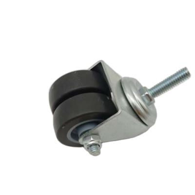 China Factory direct sales 50x21 traditional twin wheel TPR caster lock made in china for sale