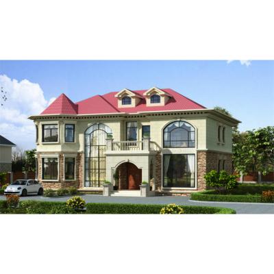 China Keel Buildings Luxury Modern Prefabricated Modern Steel Prefab Homes Houses Modular Light Gauge Steel Villa for sale