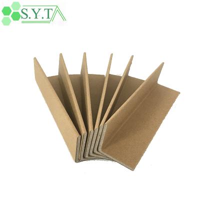 China Protection Cargoes eco-friendly v-shape paper angle Brown Corrugated Cardboard Angles Edge Boards Pallet Paper Corner Edge Protector for sale