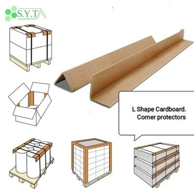 China Protective Package SYT Eco-friendly paper angle bead L shape pallet carton edgeboard paper corner protector for sale