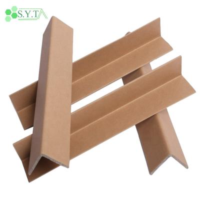 China Protective Package SYT Heavy Duty Kraft Paper Angle Board Paper Corner Protector for sale