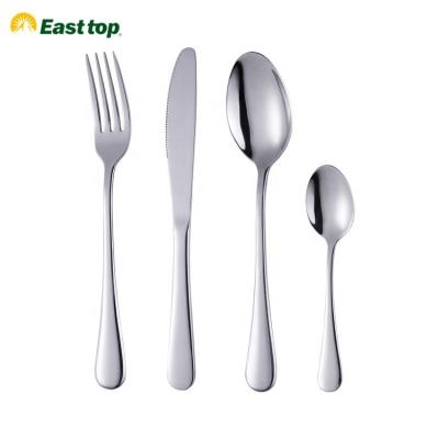 China Sustainable Classic Design Cutlery For Restaurant , Silverware Stainless Steel Cutlery Set for sale