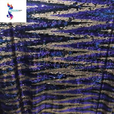 China Wholesale New Fashion Sequin Embroidery Fusible Lace Fabric For Women Dress for sale